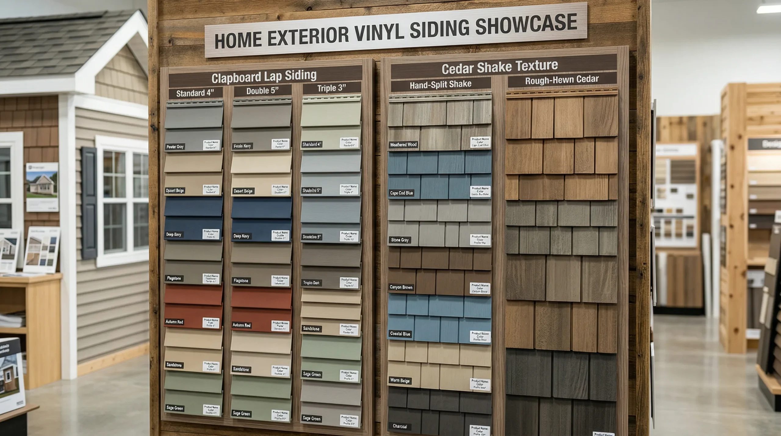 Vinyl siding colors styles and design options including clapboard and cedar shake profiles